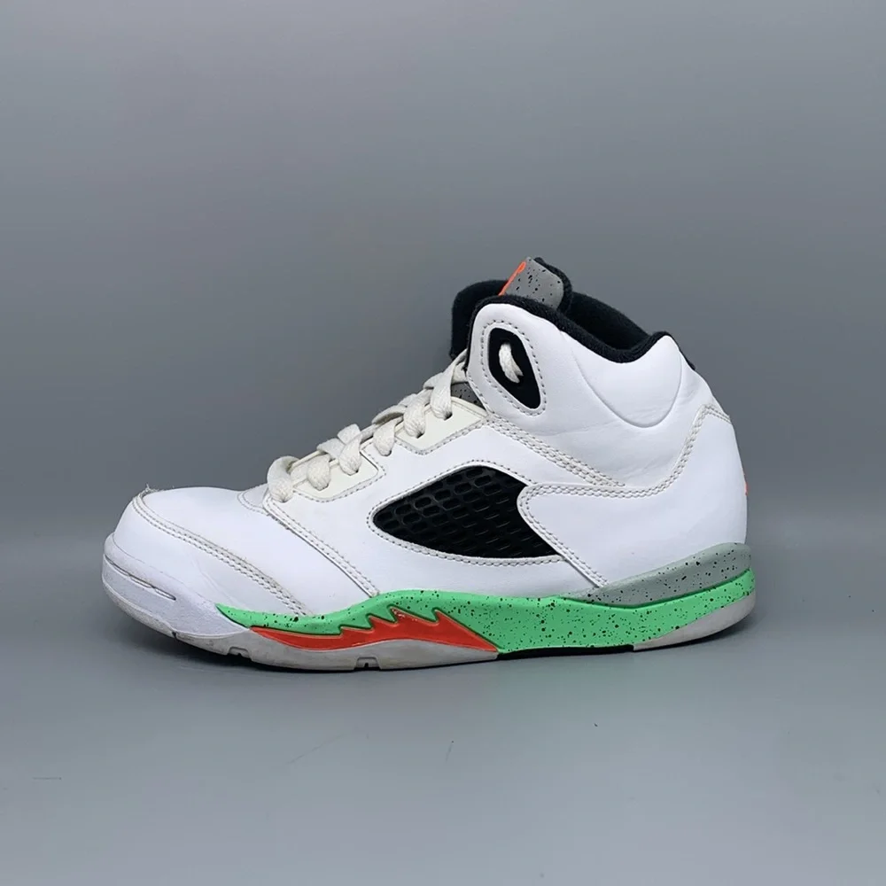 Jordan 5 Retro Poison Green‎ Shoes 440889-115 Youth Sz 3Y